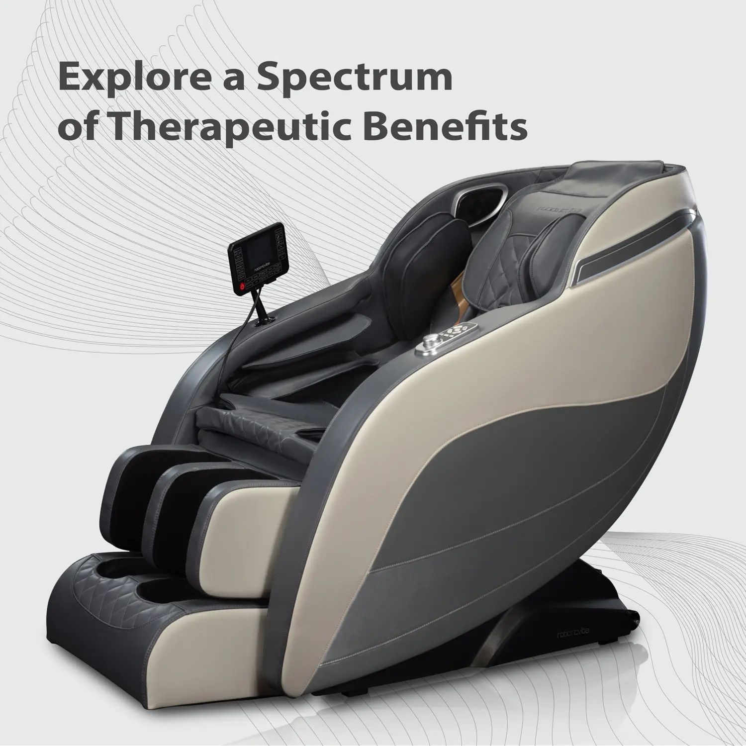 RoboticVibe Massage Chair - RV2020 White - Image 8